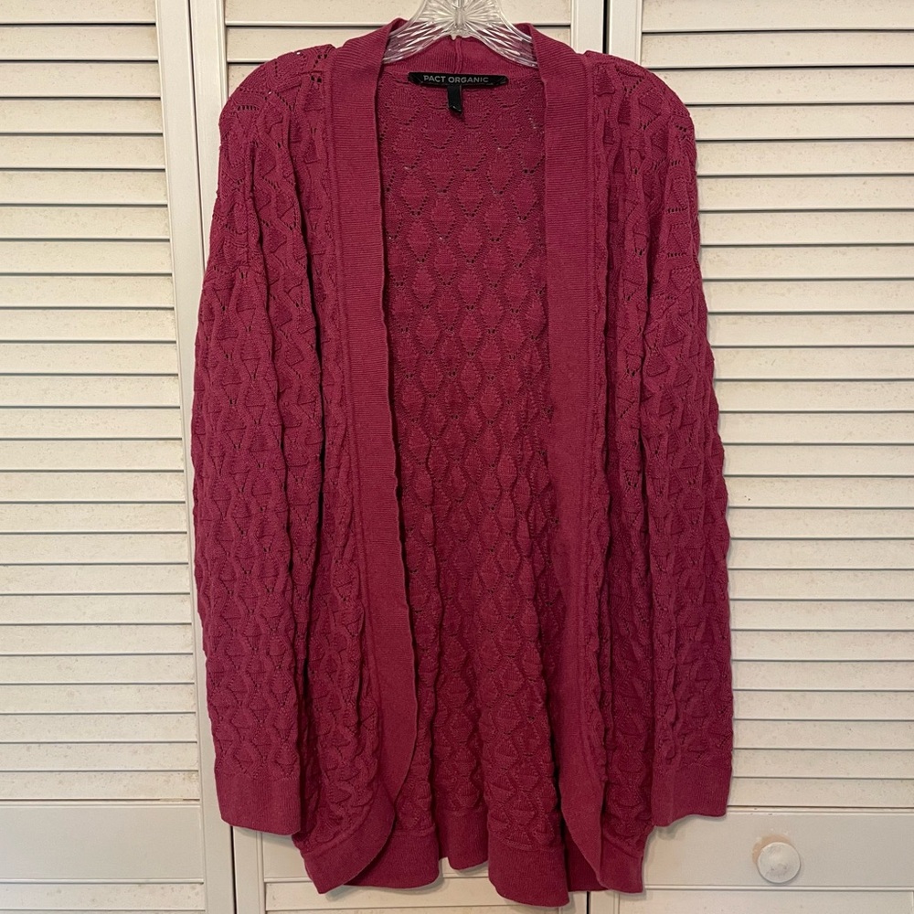 PACT Raspberry Cardigan